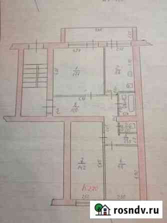3-комнатная квартира, 64 м², 1/2 эт. на продажу в Медыни Медынь