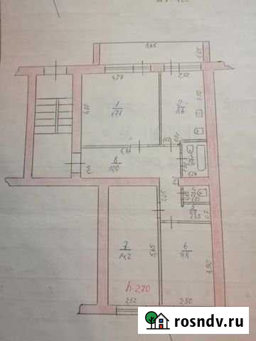 3-комнатная квартира, 64 м², 1/2 эт. на продажу в Медыни Медынь - изображение 1