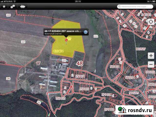 Участок СНТ, ДНП 1500 сот. на продажу в Хлевном Хлевное - изображение 1