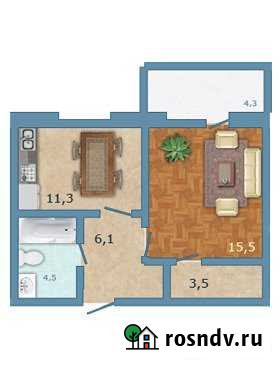 1-комнатная квартира, 40 м², 8/12 эт. на продажу во Всеволожске Всеволожск - изображение 1