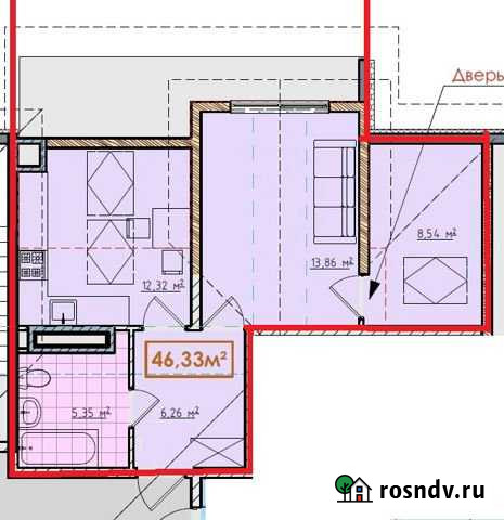 2-комнатная квартира, 47 м², 7/7 эт. на продажу в Геленджике Геленджик - изображение 1