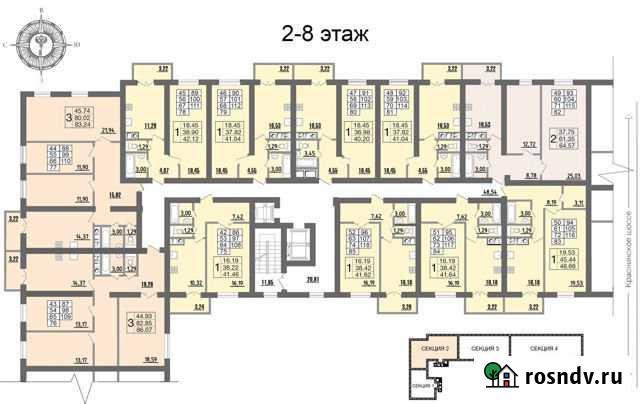 3-комнатная квартира, 84 м², 6/10 эт. на продажу в Смоленске Смоленск - изображение 1