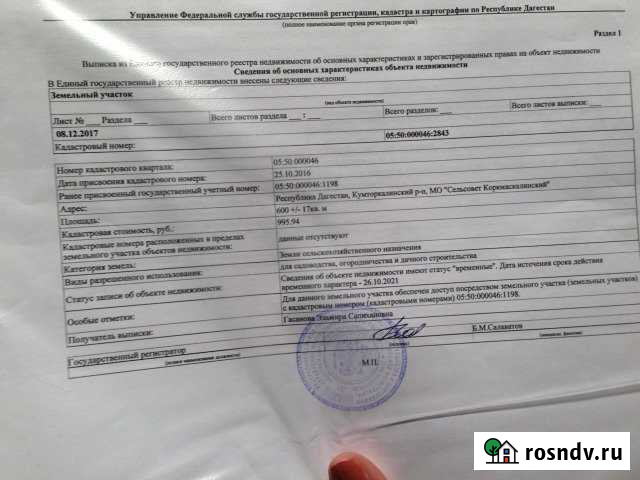 Участок ИЖС 6 сот. на продажу в Тюбе Тюбе - изображение 1