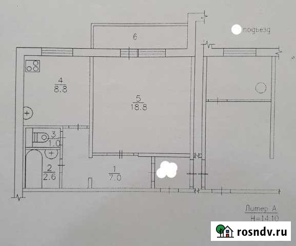 1-комнатная квартира, 38 м², 4/5 эт. на продажу в Железногорске Красноярского края Железногорск - изображение 1