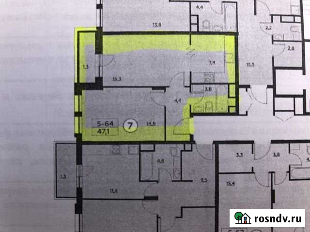 1-комнатная квартира, 47 м², 9/16 эт. на продажу в Коммунарке Коммунарка - изображение 1