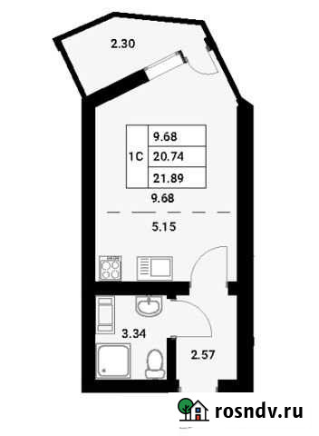 Квартира-студия, 21 м², 3/8 эт. на продажу в Сертолово Сертолово - изображение 1