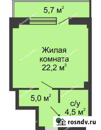 Студия, 38 кв.м., 10/14 эт. Ростов-на-Дону