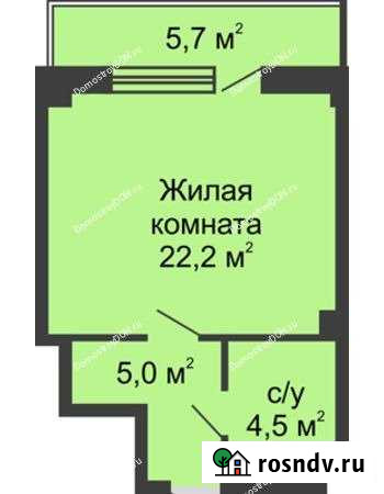 Студия, 38 кв.м., 10/14 эт. Ростов-на-Дону - изображение 1