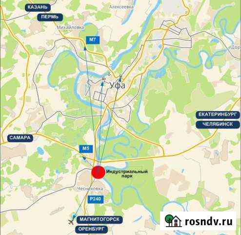 Участок промназначения 2400 сот. на продажу в Уфе Уфа