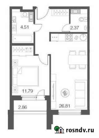 1-комнатная квартира, 45.5 м², 3/5 эт. на продажу в Сестрорецке Сестрорецк