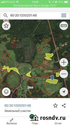 Участок СНТ, ДНП 6562 сот. на продажу в Пушкинских Горах Пушкинские Горы - изображение 1