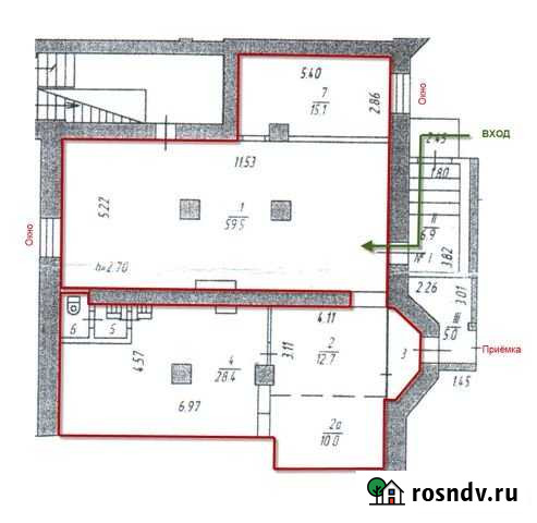 Помещение свободного назначения, 131.5 кв.м. Мурманск - изображение 1