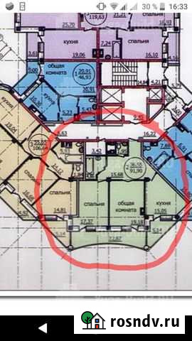 2-комнатная квартира, 91.9 м², 12/23 эт. на продажу в Хабаровске Хабаровск - изображение 1