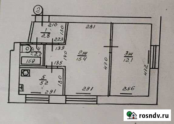 2-комнатная квартира, 37.7 м², 2/4 эт. на продажу в Советске Калининградской области Советск - изображение 1