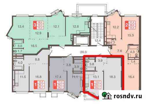 1-комнатная квартира, 38.2 м², 4/5 эт. на продажу в Химках Химки