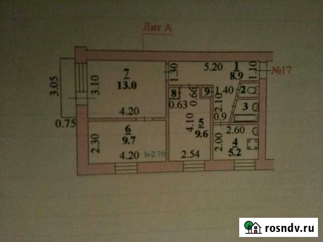 3-комнатная квартира, 50 м², 5/5 эт. на продажу в Лебедяни Лебедянь - изображение 1
