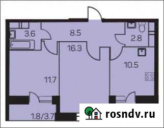 2-комнатная квартира, 56.8 м², 2/16 эт. на продажу в Пушкино Пушкино - изображение 1