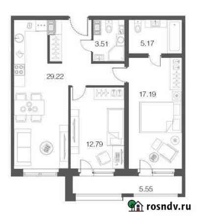 2-комнатная квартира, 67.9 м², 3/5 эт. на продажу в Сестрорецке Сестрорецк