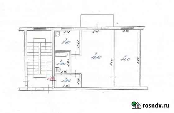 2-комнатная квартира, 44.4 м², 4/5 эт. на продажу в Шумерле Шумерля