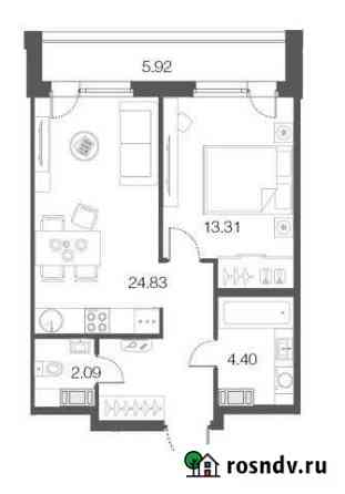1-комнатная квартира, 44.6 м², 4/5 эт. на продажу в Сестрорецке Сестрорецк