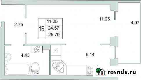 Квартира-студия, 25.7 м², 3/9 эт. на продажу в Пскове Псков