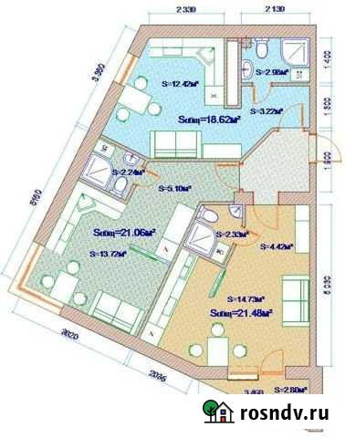 Квартира-студия, 21 м², 2/3 эт. на продажу в Новороссийске Новороссийск - изображение 1