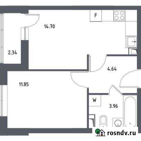 1-комнатная квартира, 36.3 м², 2/17 эт. на продажу в Октябрьском Московской области Октябрьский