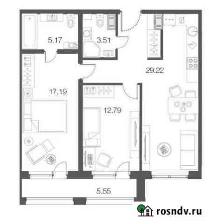 2-комнатная квартира, 67.9 м², 3/5 эт. на продажу в Сестрорецке Сестрорецк