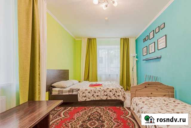 Комната 22 м² в 3-ком. кв., 1/4 эт. в аренду посуточно в Пушкине Пушкин - изображение 1