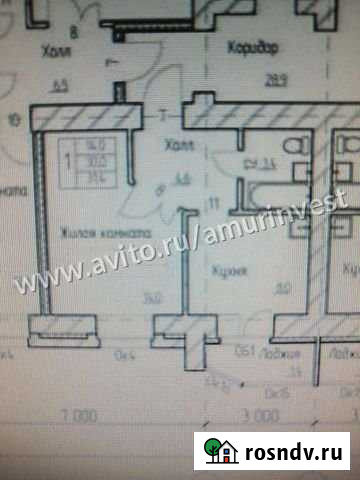 1-комнатная квартира, 31.4 м², 5/10 эт. на продажу в Благовещенске Амурской области Благовещенск - изображение 1