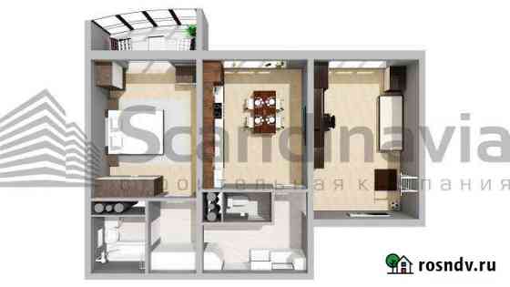 2-комнатная квартира, 65.3 м², 13/16 эт. на продажу в Великом Новгороде Великий Новгород