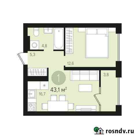 1-комнатная квартира, 43 м², 8/10 эт. на продажу в Сургуте Ханты-Мансийского АО Сургут