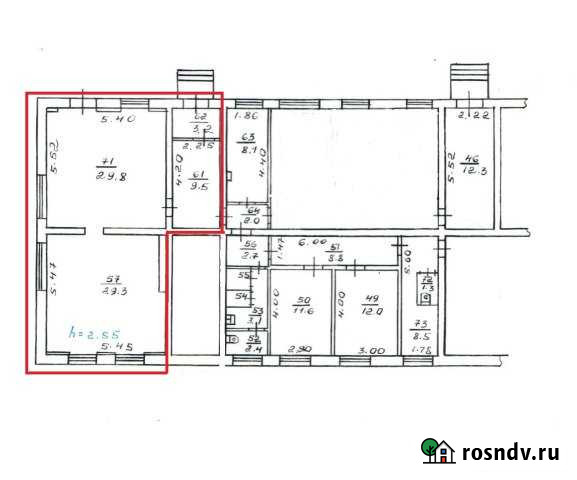 Помещение свободного назначения, 71.8 кв.м. Петропавловск-Камчатский - изображение 1