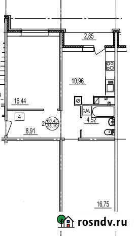 2-комнатная квартира, 60.4 м², 10/12 эт. на продажу в Твери Тверь - изображение 1