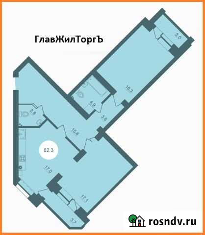 2-комнатная квартира, 82.3 м², 2/4 эт. на продажу в Пскове Псков - изображение 1