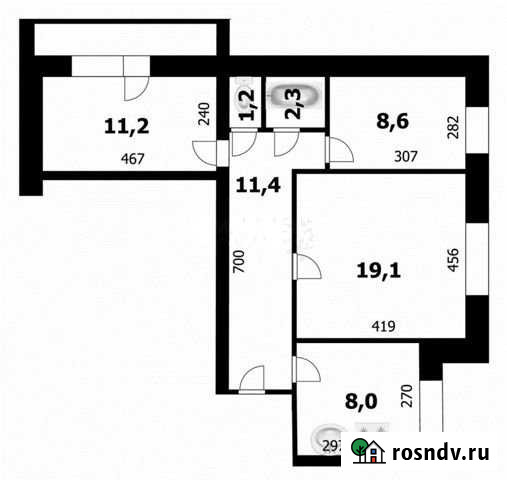 3-комнатная квартира, 67 м², 2/10 эт. на продажу в Бердске Бердск - изображение 1