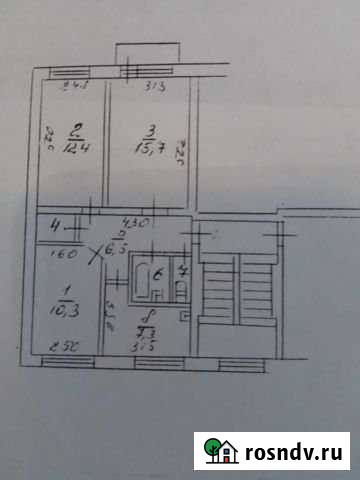 3-комнатная квартира, 56.9 м², 3/5 эт. на продажу в Искитиме Искитим - изображение 1