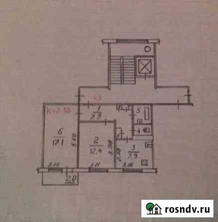 2-комнатная квартира, 52 м², 2/9 эт. на продажу в Пскове Псков