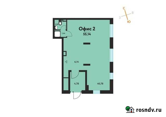 Офисное помещение, 55.14 кв.м. Пермь - изображение 1