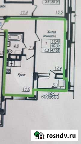 1-комнатная квартира, 40.2 м², 15/25 эт. на продажу в Королеве Королев - изображение 1