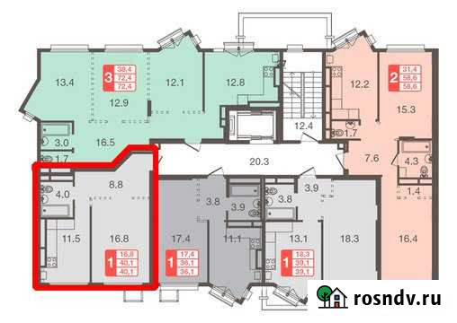 3-комнатная квартира, 64.8 м², 1/5 эт. на продажу в Химках Химки - изображение 1