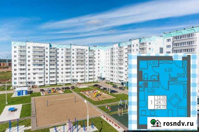 Квартира-студия, 24.1 м², 1/7 эт. на продажу в Перми Пермь - изображение 1