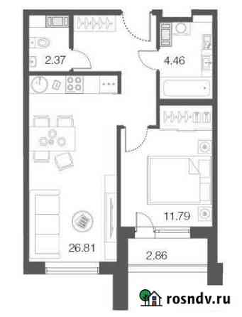 1-комнатная квартира, 45.5 м², 4/5 эт. на продажу в Сестрорецке Сестрорецк