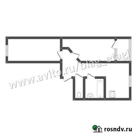 2-комнатная квартира, 57.5 м², 9/10 эт. на продажу в Благовещенске Амурской области Благовещенск