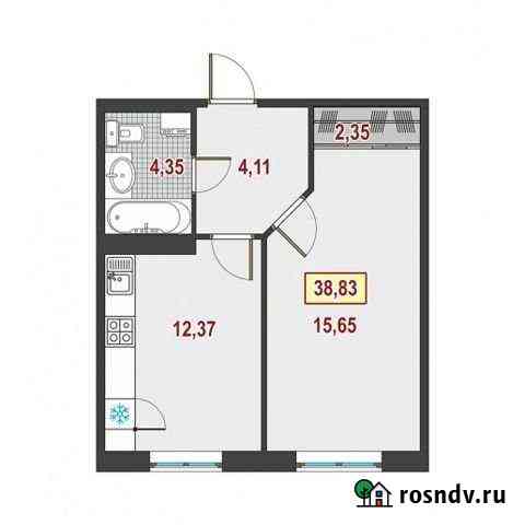 1-комнатная квартира, 38.4 м², 2/8 эт. на продажу в Кудрово Кудрово