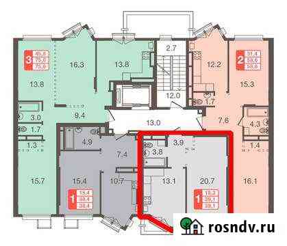 1-комнатная квартира, 39.1 м², 2/5 эт. на продажу в Химках Химки