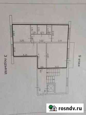 3-комнатная квартира, 63 м², 9/9 эт. на продажу в Минусинске Минусинск