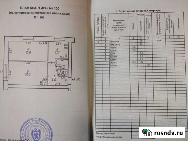 2-комнатная квартира, 41.4 м², 5/5 эт. на продажу в Беломорске Беломорск - изображение 1