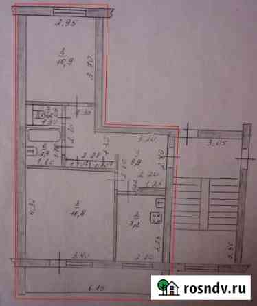 2-комнатная квартира, 59 м², 5/5 эт. на продажу в Касимове Касимов