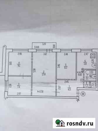 4-комнатная квартира, 57.9 м², 3/5 эт. на продажу в Брянске Брянск